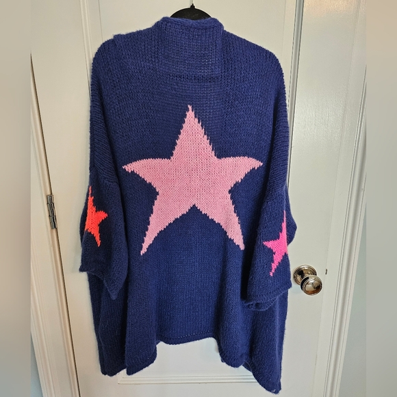 Carla Giannini Star Cardigan Sweater Mohair and Wool - one size - Picture 6 of 16